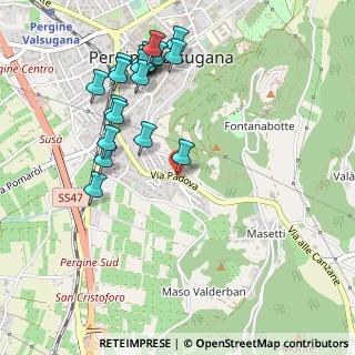Mappa Via Cismon, 38057 Pergine Valsugana TN, Italia (0.5495)