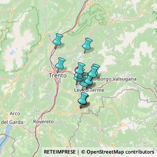 Mappa Via Cismon, 38057 Pergine Valsugana TN, Italia (7.83357)