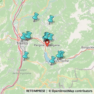 Mappa Via Cismon, 38057 Pergine Valsugana TN, Italia (5.87571)