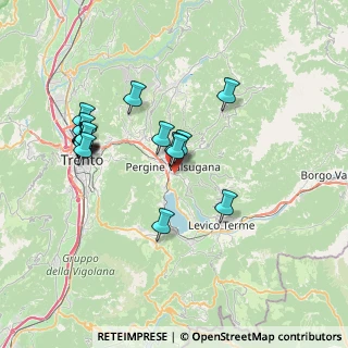 Mappa Via Cismon, 38057 Pergine Valsugana TN, Italia (6.97471)