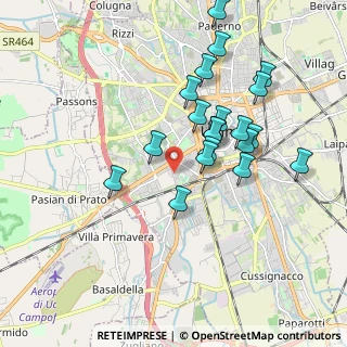 Mappa Via Vipacco, 33100 Udine UD, Italia (1.7335)