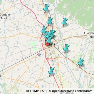 Mappa Via Vipacco, 33100 Udine UD, Italia (6.275)