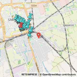 Mappa Via Romans, 33100 Udine UD, Italia (1.122)