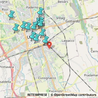 Mappa Via Romans, 33100 Udine UD, Italia (2.17133)