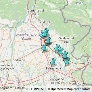 Mappa Via Magenta, 33100 Udine UD, Italia (9.68333)