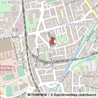 Mappa Via San Pio X, 21, 38122 Trento, Trento (Trentino-Alto Adige)