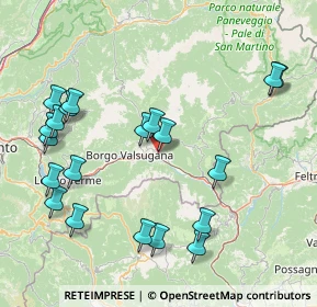 Mappa Via al Castello, 38059 Ivano-fracena TN, Italia (18.219)
