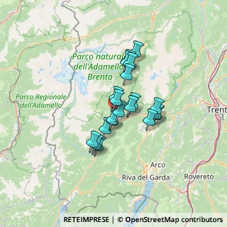 Mappa Frazione Verdesina, 38094 Porte di Rendena TN, Italia (9.2685)