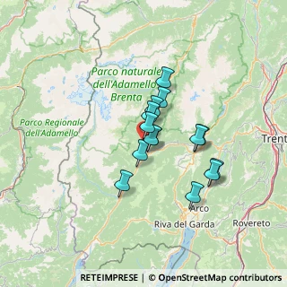 Mappa Frazione Verdesina, 38094 Porte di Rendena TN, Italia (9.59429)