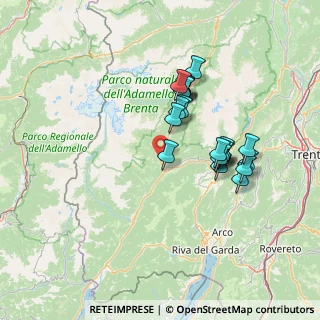 Mappa Frazione Verdesina, 38094 Porte di Rendena TN, Italia (12.3565)