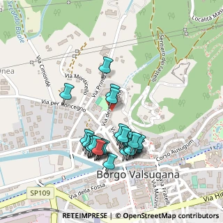 Mappa Via Mercato, 38051 Borgo Valsugana TN, Italia (0.18929)