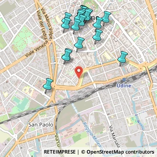 Mappa Viale Giuseppe Tullio, 33100 Udine UD, Italia (0.6215)