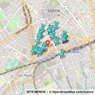 Mappa Viale Giuseppe Tullio, 33100 Udine UD, Italia (0.292)
