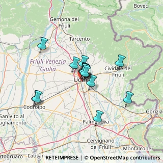Mappa Viale Giuseppe Tullio, 33100 Udine UD, Italia (9.43667)
