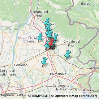 Mappa Viale Giuseppe Tullio, 33100 Udine UD, Italia (6.34286)