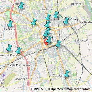 Mappa Viale Giuseppe Tullio, 33100 Udine UD, Italia (2.22214)