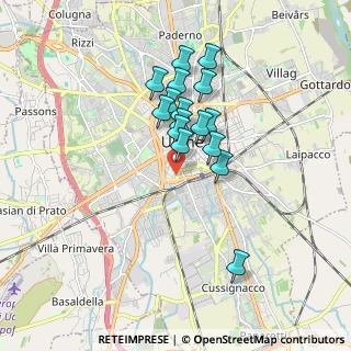 Mappa Viale Giuseppe Tullio, 33100 Udine UD, Italia (1.38125)