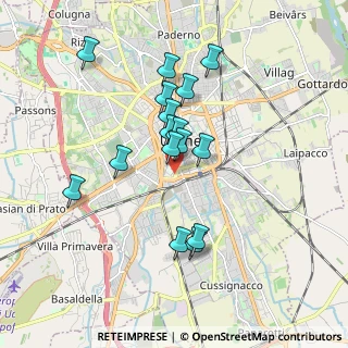 Mappa Viale Giuseppe Tullio, 33100 Udine UD, Italia (1.5575)
