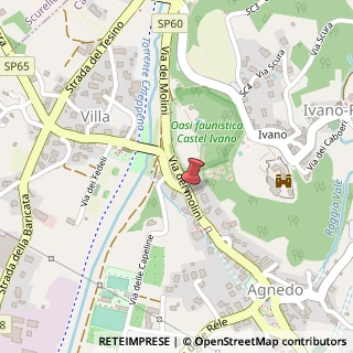 Mappa Via dei Molini, 42, 38059 Villa Agnedo, Trento (Trentino-Alto Adige)