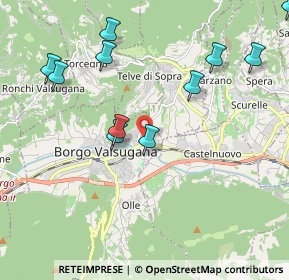Mappa Via Francesco Ambrosi, 38051 Borgo Valsugana TN, Italia (3.3595)