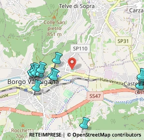 Mappa Via Francesco Ambrosi, 38051 Borgo Valsugana TN, Italia (1.23467)