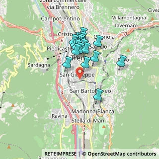 Mappa Via Marsala, 38122 Trento TN, Italia (1.4185)