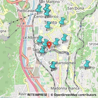 Mappa Via Marsala, 38122 Trento TN, Italia (0.97214)