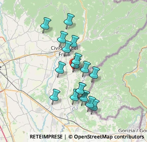 Mappa Via Planez, 33043 Cividale del Friuli UD, Italia (5.71471)