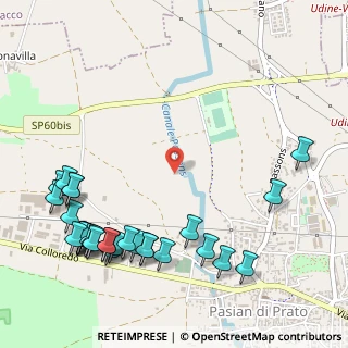 Mappa Via Arturo Malignani, 33037 Pasian di Prato UD, Italia (0.70333)
