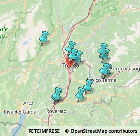 Mappa Via Giacomo Matteotti, 38100 Trento TN, Italia (12.2325)