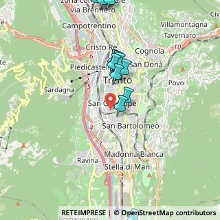 Mappa Via Matteotti, 38122 Trento TN, Italia (2.67222)