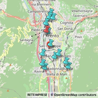 Mappa Via Matteotti, 38122 Trento TN, Italia (1.66714)