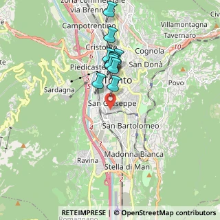 Mappa Via Matteotti, 38122 Trento TN, Italia (1.52727)