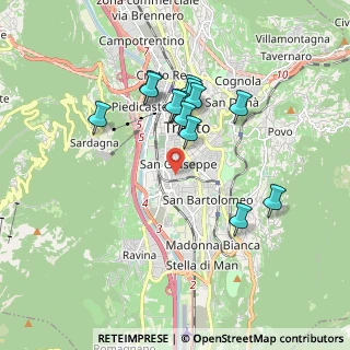 Mappa Via Matteotti, 38122 Trento TN, Italia (1.60769)