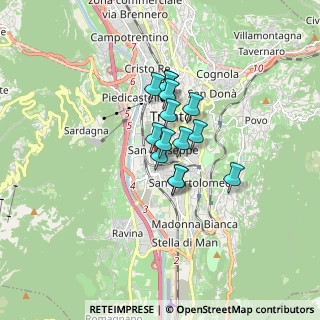 Mappa Via Giacomo Matteotti, 38100 Trento TN, Italia (0.99143)