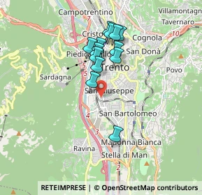 Mappa Via Riccardo Zandonai, 38122 Trento TN, Italia (1.48077)