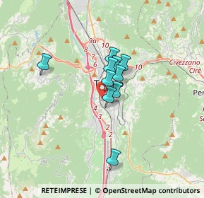 Mappa Via Riccardo Zandonai, 38122 Trento TN, Italia (2.77091)