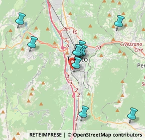 Mappa Via Riccardo Zandonai, 38122 Trento TN, Italia (3.50455)