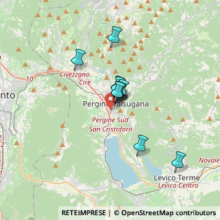 Mappa Via Molin del Palù, 38057 Pergine Valsugana TN, Italia (2.3)