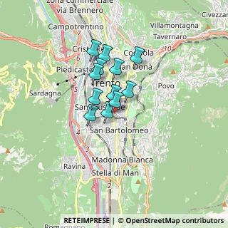 Mappa Via Antonio Fogazzaro, 38122 Trento TN, Italia (1.08583)