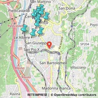 Mappa Via Antonio Fogazzaro, 38122 Trento TN, Italia (1.25615)