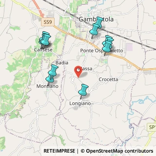 Mappa Via Fondi di Massa, 47020 Budrio FC, Italia (2.18)