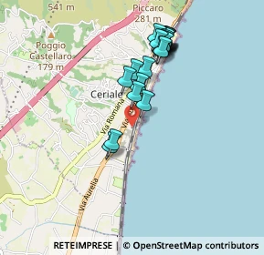 Mappa Via Orti del Largo, 17023 Ceriale SV, Italia (0.862)
