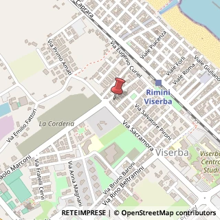 Mappa Via Paolo Marconi, 24, 47922 Rimini, Rimini (Emilia Romagna)