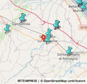 Mappa Via Euclide, 47039 Savignano Sul Rubicone FC, Italia (5.85231)