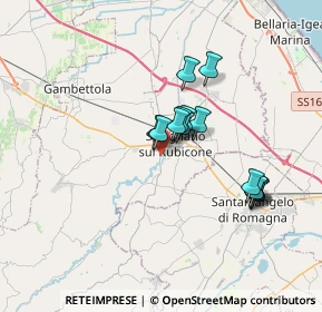 Mappa Via Euclide, 47039 Savignano Sul Rubicone FC, Italia (2.80643)