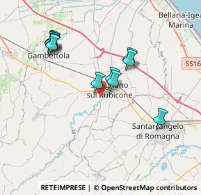 Mappa Via Euclide, 47039 Savignano Sul Rubicone FC, Italia (3.63273)