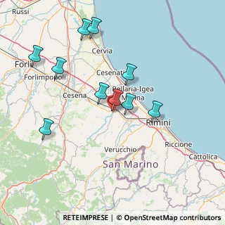 Mappa Via Euclide, 47039 Savignano Sul Rubicone FC, Italia (20.49083)