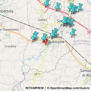 Mappa Via Euclide, 47039 Savignano Sul Rubicone FC, Italia (2.60313)