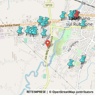 Mappa Via Euclide, 47039 Savignano Sul Rubicone FC, Italia (0.6755)